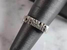 Womens Vintage Estate Sterling Silver &quot; DAYLIA &quot; Ring 4.6g E7538 - £31.61 GBP