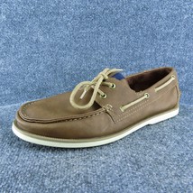 Sonoma Mitchelltan Men Boat Shoe Brown Synthetic Lace Up Size 12 Medium - £19.36 GBP