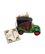 Kurt S Adler Polonaise Old Car Hand Blown Red and Green Christmas Orname... - $528.88 MXN