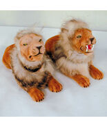 2 MOVING BOBBLE HEAD LIONS safari car window gift toy moving lion toy no... - €8,29 EUR