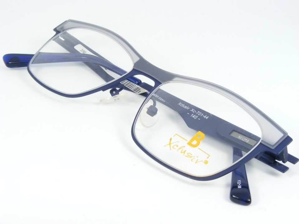 Xclusiv Xc-T01-44 F22-38 BLUE UNIQUE RARE EYEGLASSES GLASSES 50-18-140mm Germany Item image 4