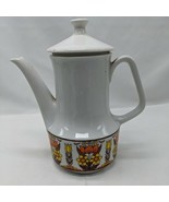 Vintage Floral Japanese Tea Coffee Lided Pitcher Made In Japan 8&quot; Height - €18,48 EUR