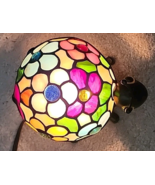 Quoizel Stained Glass Tiffany Style Turtle Night Light Lamp Cast Iron El... - $1,734.11 MXN