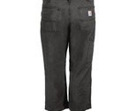 NWT Carhartt Relaxed Fit Canvas Work Capri Pants 44x22 Peat Gray  Cotton - $27.67