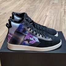 Converse Pro Leather Hi Chase The Drip Mens Size 10 Suede Black Purple Shoes - £54.91 GBP