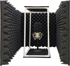 TroyStudio Microphone Isolation Shield - |Reflection Filter for Desk Use| - - £50.56 GBP