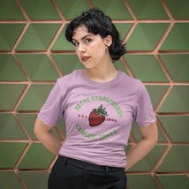 Unisex Classic T-Shirt, Strawberry Design, Retro 90s Style, Vintage Colors - $25.12+