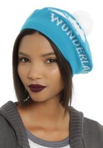 Disney Alice In Wonderland Silhouette Falling Knit Pom Beret Hat - $305.38 MXN
