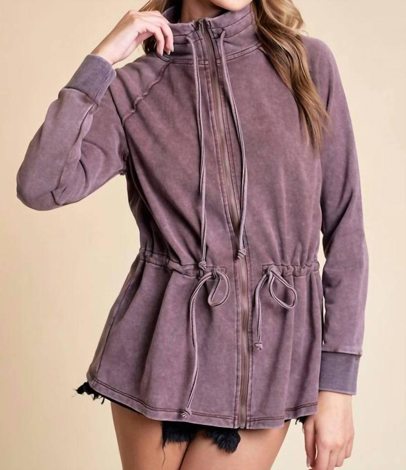 Doe And Rae Zip Up Front Knit Jacket Size S - $49.50