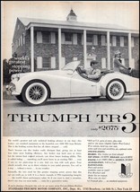 1958 Triumph TR3 Automobile Car PRINT AD &quot;B&quot; BX4 - $121.46 MXN