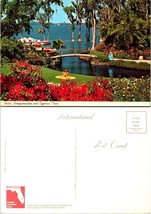 One(1) Florida Cypress Gardens Roses Bougainvillea Trees Stream VTG Postcard - £7.42 GBP
