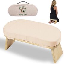 Portable Bamboo Kneeling Bench - Alleviate Knee Pressure for Enhanced Me... - $67.27