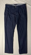 Tommy Hilfiger Custom Fit Chino Pants Men’s 34x34 Blue Checkered Straight - $27.87 CAD