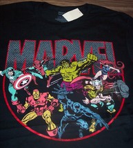 Marvel Comics The Avengers Black Panther Hulk Thor T-Shirt 2XL XXL NEW w/ TAG - £15.77 GBP