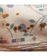 9 Yards Beige Floral Fabric 56&quot; wide West Point Pepperell Cotton Home Dec - £61.85 GBP
