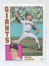 Renie Martin 1984 Topps #603 San Francisco Giants MLB Baseball Card - £0.77 GBP