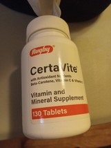 Rugby CertaVite Vitamins and Mineral Supplement 130 tablets exp.02/27 - $235.83 MXN