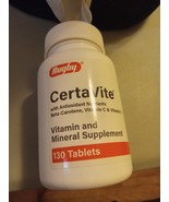 Rugby CertaVite Vitamins and Mineral Supplement 130 tablets exp.02/27 - $237.34 MXN