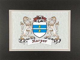 Harper Irish Coat of Arms Print - Frameable 9" x 12" - $24.00