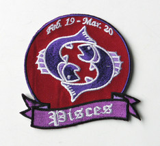 Pisces Astrology Star Sign Novelty Embroidered Patch 3 Inches - £4.27 GBP