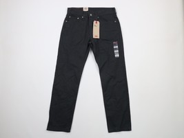 New Levis 502 Mens Size 28x30 Stretch Tapered Leg Denim Jeans Pants Black - £54.33 GBP