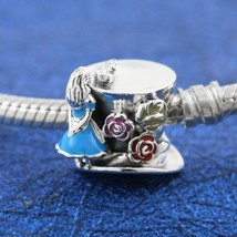 Spring Release Disney Alice in Wonderland &amp; The Mad Hatter&#39;s Tea Party Charm - £14.07 GBP