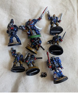 Lot of 8 Warhammer 40k Space Marines Crimson Fists Assembled Painted Metal - $97.97
