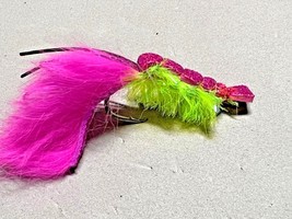 **2022**/ Peacock Bass / Sold per 6, Size 1/0, Shrimp Flies/Pink-Chartreuse - £7.12 GBP