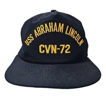 USS Abraham Lincoln Hat CVN-72 Snapback Cap USA Made Vtg - £11.83 GBP