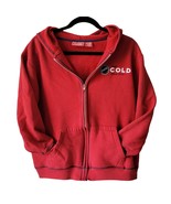 Coca-Cola Women Red Ice Cold Long Sleeve Activewear Full Zip Hoodie Size... - £12.92 GBP