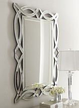 NEW Horchow LARGE MODERN Farmhouse VENETIAN Wall Vanity Beveled Mirror - $429.01