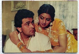 Actor de Bollywood Rishi Kapoor Sridevi Rare Old Post card Postal India... - £23.63 GBP