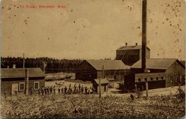 Vtg Postcard 1910s Brainerd Minnesota MN Northern Pacific Railroad Tie Plant UNP - £10.41 GBP