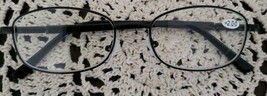 Black Oval Shaped ~ Metal Framed ~ Spring Hinged ~ +2.00 Reading Glasses... - £11.93 GBP