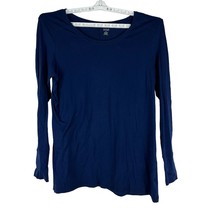 a.n.a. A New Approach Women Round Neck Long Sleeved Top Size XL Blue - $14.00