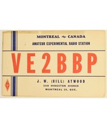 Experimental Radio Station QSL Card Amateur Radio Montreal Canada 1962 V... - $57.30 MXN