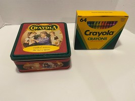 Vintage 1994 Crayola Crayons &quot;Crayons &amp; Collector Tin&quot; Set of (64) - $8.42