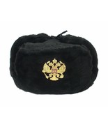 Authentic russian military kgb ushanka hat Imperial Eagle with/including... - £26.66 GBP+