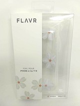 OEM White Flowers Hard Clear Case FLAVR Cover For Apple iPhone 6 6s 7 8 SE 2020 - £6.86 GBP