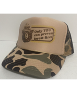Vintage Smokey Only You Hat Bear Trucker Hat Adjustable Camo Summer Cap ... - $345.29 MXN