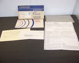 1979 Chrysler Cordoba LeBaron Operating Instructions Owners Manual &amp; Sou... - £35.85 GBP