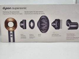 Dyson Supersonic Hair Dryer Set Nickel/Copper with Attachments - AUTHENTIC - £237.40 GBP