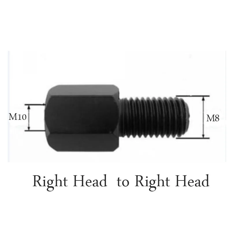 Motor Scooter Motorcycle Mirror Adapter  M10 M8 10MM 8MM Right Left hand thread  - £103.59 GBP