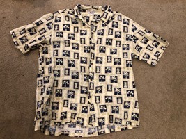 Pacific Legend Hawaiian Shirt Men&#39;s 2XL Short Sleeve Hawaii USA Pineapple Tree - £17.69 GBP