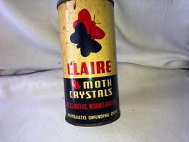 Vintage Advertising Tin Claire Moth Crystals - £9.56 GBP
