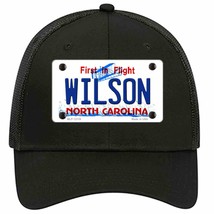Wilson North Carolina Flight Novelty Black Mesh License Plate Hat - £22.79 GBP
