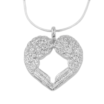 Angel Wings Pendant Necklace Sterling Silver - £9.73 GBP