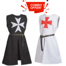 Combo Pack Cotton Fabrics Templar Cross Tunic wear Best Gift Memorial Day - £75.22 GBP+