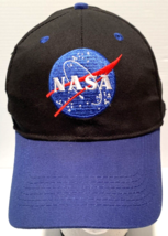 VTG NASA Kennedy Space Center Hat Snapback Embroidered Cap 1990s Retro Black  - £27.78 GBP