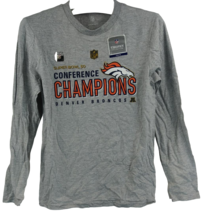 NFL Team Apparel Juventud Broncos de Denver País Camiseta Gris - Grande 14/16 - £10.05 GBP